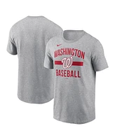 Nike Men's Heather Gray Washington Nationals Arched T-Shirt