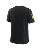 Nike Men's Heather Black Pittsburgh Pirates Cooperstown Collection Eras Tri-Blend T-Shirt