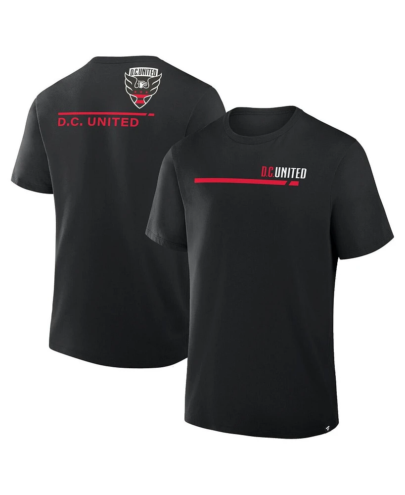Fanatics Men's Black D.c. United Corner Kick Legacy Cotton T-Shirt