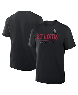 Fanatics Men's Black St. Louis Cardinals Color Pop Legacy Clubhouse T-Shirt