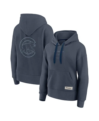 Fanatics Women's Blue Chicago Cubs Elements Future Ground Subtle Tonal Pullover Hoodie