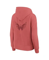 Fanatics Women's Red Washington Capitals Elements Future Ground Subtle Tonal Pullover Hoodie