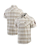 Fanatics Men's Gray San Francisco Giants Plaid Full-Snap Shirt