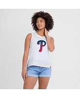 Fanatics Women's White Philadelphia Phillies Activate Slub Tank Top