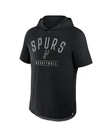 Fanatics Men's Black San Antonio Spurs Pass Legend Hooded T-Shirt