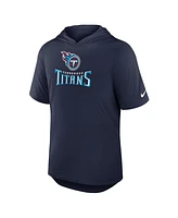 Nike Men's Navy Tennessee Titans Lockup Tri-Blend Hoodie T-Shirt