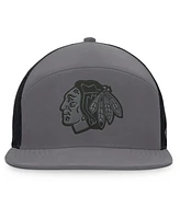Fanatics Men's Charcoal Chicago Blackhawks Fairweather Adjustable Hat