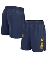 Nike Men's Navy Milwaukee Brewers Woven Victory Performance Shorts