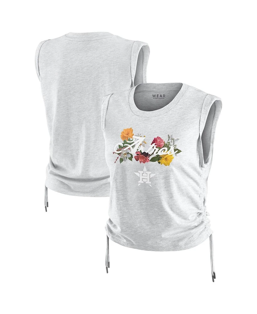 Wear By Erin Andrews Women's Heather Gray Houston Astros Cinched Tank Top