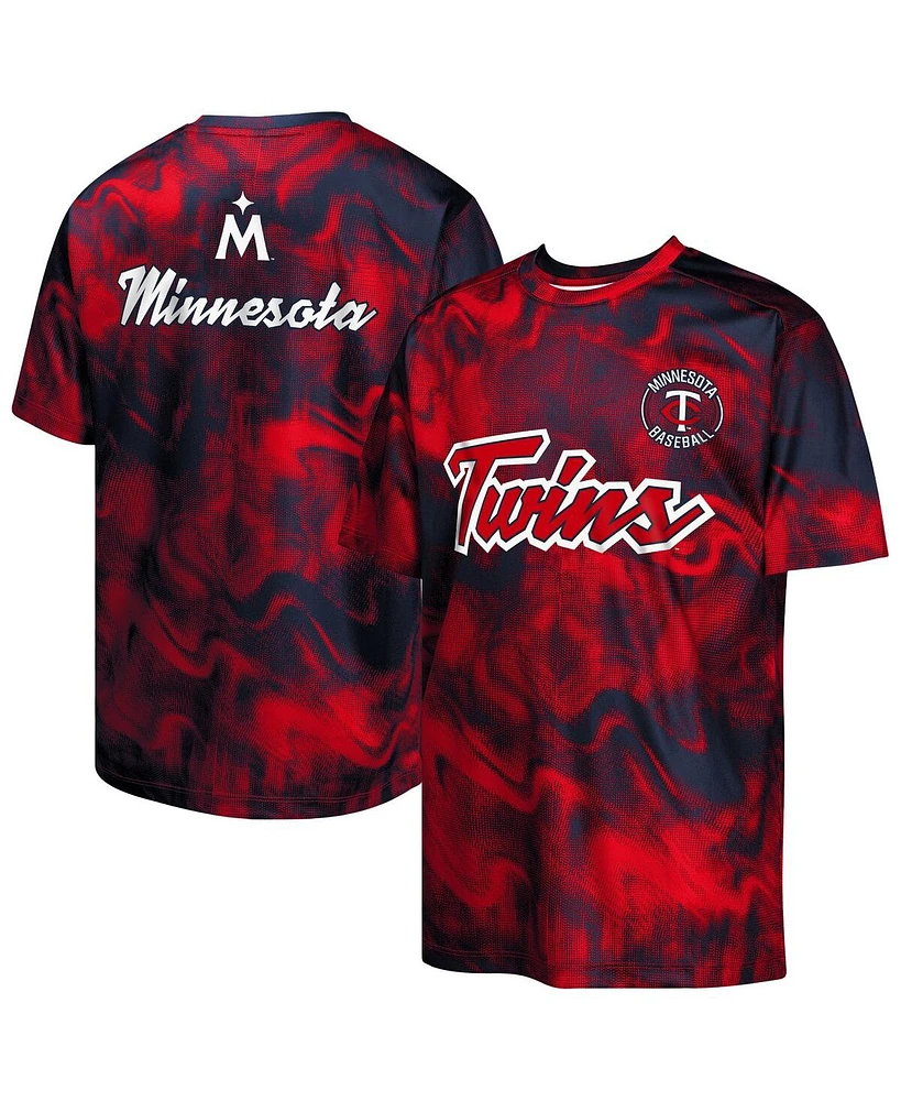 Outerstuff Big Boys and Girls Navy/Red Minnesota Twins Pinch Hitter T-Shirt