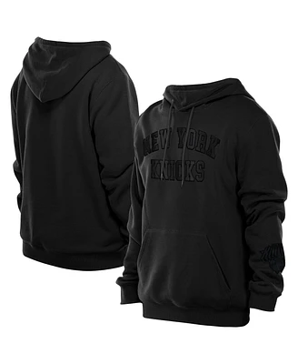 New Era Men's Black York Knicks Logo Select Premium Pullover Hoodie