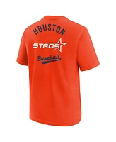 Nike Big Boys and Girls Orange Houston Astros 2025 City Connect T-Shirt