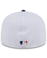 New Era Men's White/Navy Houston Astros 2025 City Connect Batting Practice 59FIFTY Fitted Hat