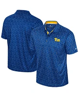 Colosseum Men's Royal Pitt Panthers Sublimated Golf Polo Shirt