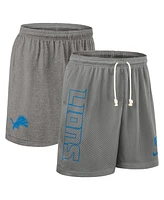 Nike Men's Gray Detroit Lions Sideline Reversible Performance Shorts