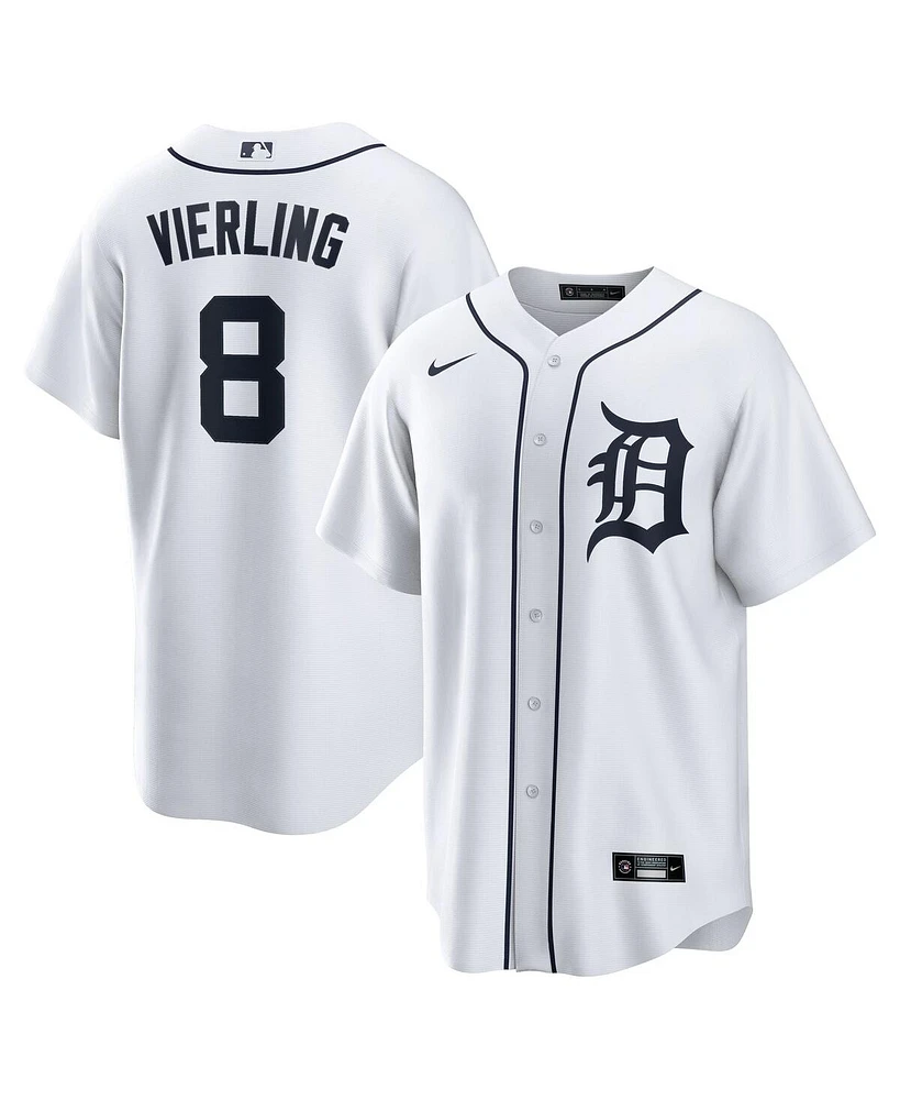 Nike Men's Matt Vierling White Detroit Tigers Home Replica Jersey