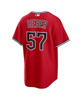 Nike Men's Shane Bieber Red Cleveland Guardians Alternate Replica 2.0 Player Jersey
