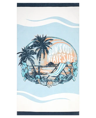 Izod Sun's Out Cotton Beach Towels, 70" x 40"