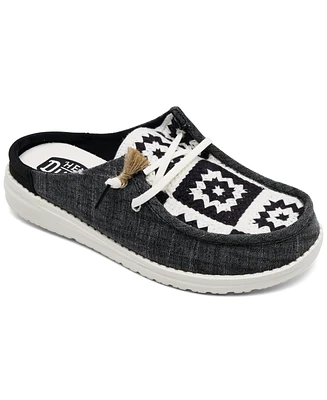 Hey Dude Women's Wendy Slip Cottage Crochet Slip-on Casual Clog from Finish Line