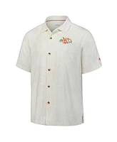 Tommy Bahama Men's White Los Angeles Dodgers Grand Slam Bay Camp Button-Up Shirt