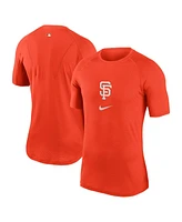 Nike Men's Orange San Francisco Giants City Connect Performance Raglan Base Layer Top
