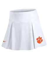 Nike Women's White Clemson Tigers Tennis Skirt with Shorts