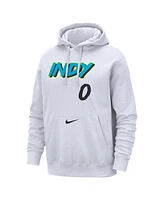 Nike Men's Tyrese Haliburton White Indiana Pacers 2024/25 City Edition Name Number Pullover Hoodie