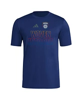 Adidas Men's Navy San Diego Fc 2025 Jersey Hook Aeroready T-Shirt