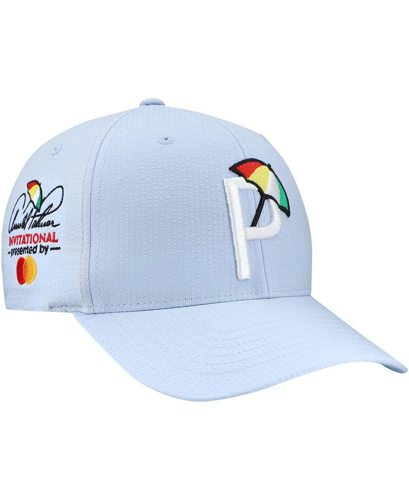 Puma Men's Blue Arnold Palmer Invitational Seersucker Adjustable Hat