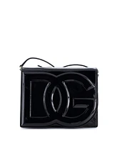 Pre-Owned Dolce & Gabbana Small Dg Logo Flap Shoulder Bag Leather