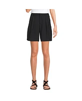 Lands' End Women's Creaseless High Rise 7" Shorts