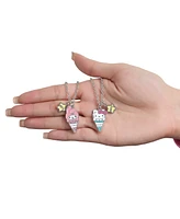 Hello Kitty Best Friends Ice Cream Cone Necklace Set for Kids - Fun & Stylish Jewelry Gift