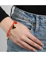 Disney Minnie Mouse Charm Bracelet - Heart & Icon Design