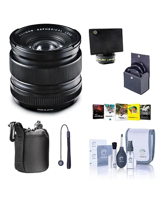 Fujifilm Xf 14mm f/2.8 R Lens, Bundle with Flex Lens Shade, 58mm Filter Kit, Cleaning Kit, Lens Case, Lens Cap Tether, Pc Software Kit