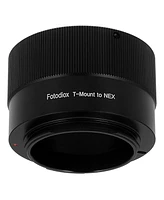 Fotodiox Lens Mount Adapter for T-Mount (T/T-2) Screw Mount Slr Lens to Sony Alpha E-Mount Mirrorless Camera Body