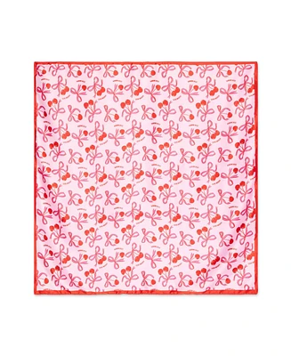 Steve Madden Kitchy Cherries Print Bow Scarf