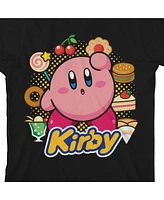 Kirby Boys Circle Of Food Black T-Shirt-xl
