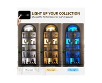 Vlsrka Arch Display Cabinet with Doors