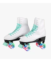 C7skates Vixen Quad Roller Skates (Peppermint w Led