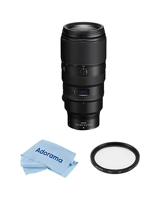 Nikon Nikkor Z 100-400mm f/4.5-5.6 Vr S Lens, Bundle with ProOptic Pro Digital 77mm Multi Coated Uv Slim Filter, Cleaning Cloth