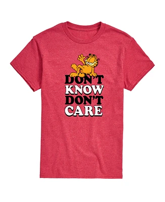Airwaves Men's Garfield Don't Know Care Short Sleeve T-Shirt