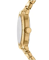 Dkny Women's Eastside Logo Gold-Tone Stainless Steel Bracelet Watch, 36mm