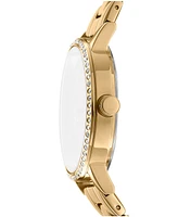 Dkny Women's Soho Logo Gold-Tone Stainless Steel Bracelet Watch, 36mm