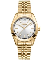 Dkny Women's Nolita Gold-Tone Stainless Steel Bracelet Watch, 32mm