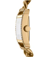 Dkny Women's City Glitz Gold-Tone Stainless Steel Bracelet Watch, 35mm