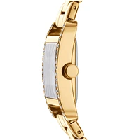 Dkny Women's City Glitz Gold-Tone Stainless Steel Bracelet Watch, 35mm