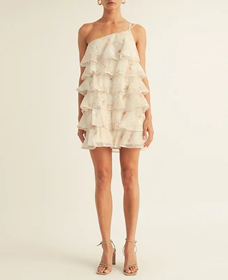Arose Studio, Inc Women's Olivia Printed Tiered Sleeveless Shift Dress