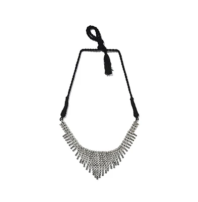 Sohi Women's Silver-Plated Statement Necklace
