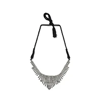 Sohi Women's Silver-Plated Statement Necklace