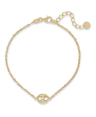 Devata Mariner Chain Bracelet in 14K Gold, 6.5 in adj to 7.5 in, approx. 2.7 grams.